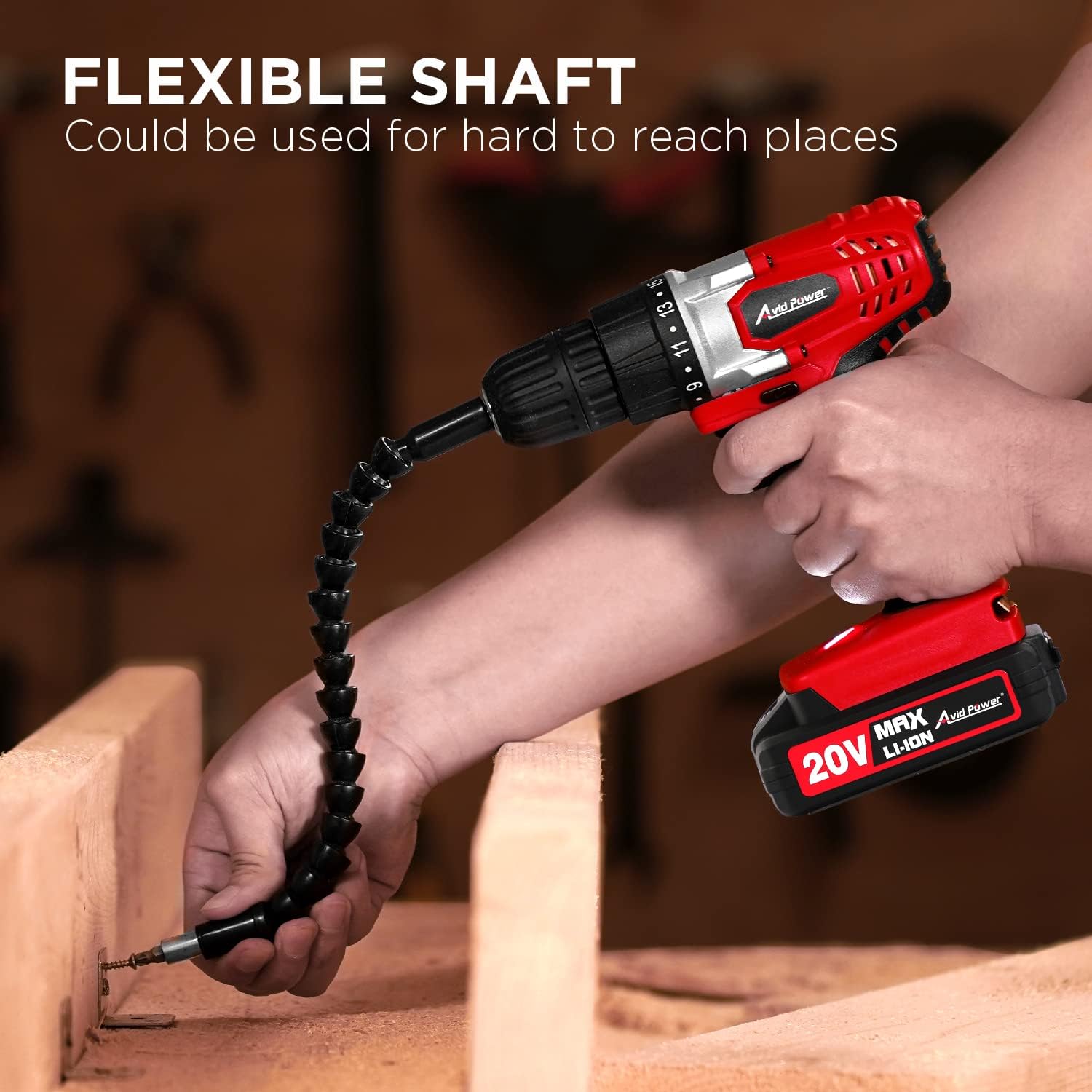 AVID POWER 20V MAX Lithium lon Cordless Drill Set